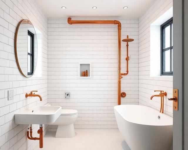 Bathroom pipework